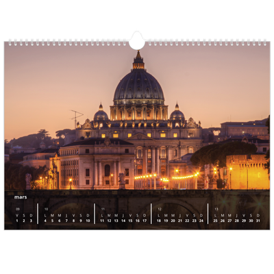 Calendrier photo A3 — Panorama [Mars]