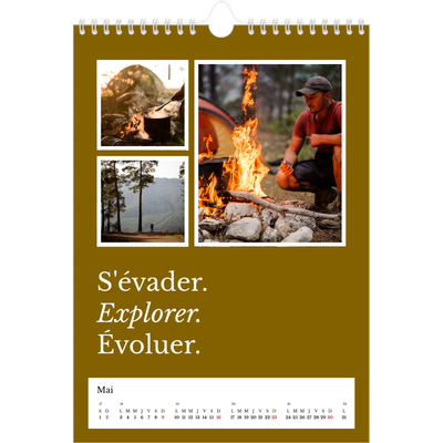 Calendrier photo A4 (20 x 30 cm) — Terre éditoriale [Mai]