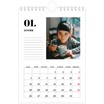 Calendrier photo A5 — Sérif et moments