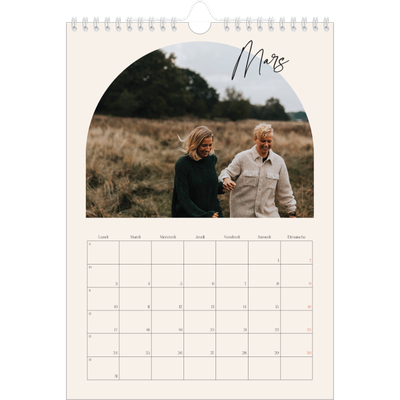 Calendrier photo A4 (20 x 30 cm) — Arche de souvenirs [Mars]