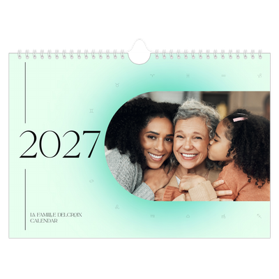 Calendrier photo A4 — Dégradé astrologique [couverture]