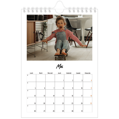 Calendrier photo A5 — Journal Intime [couverture]