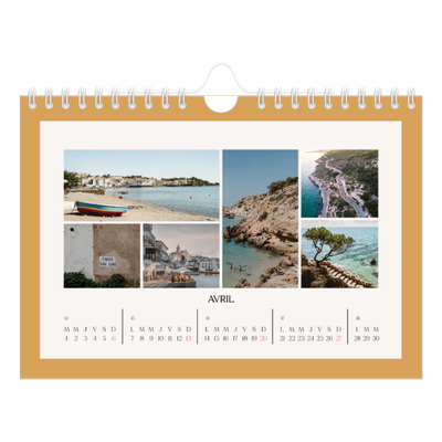 Calendrier photo A5 — Couleurs classiques [Avril]