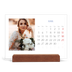 Calendrier de bureau support bois - paysage   — Classique cobalt [Avril]