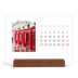 Calendrier de bureau support bois - paysage   — Mon carnet de voyage [Février]
