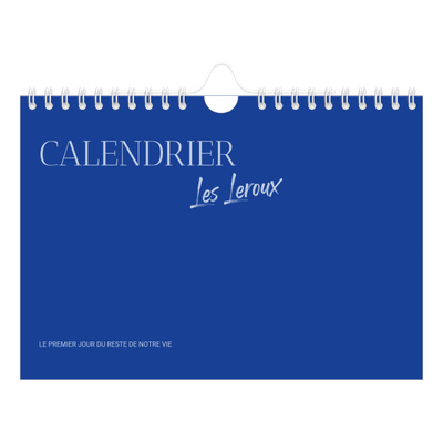 Calendrier photo A5 — Classique cobalt [couverture]