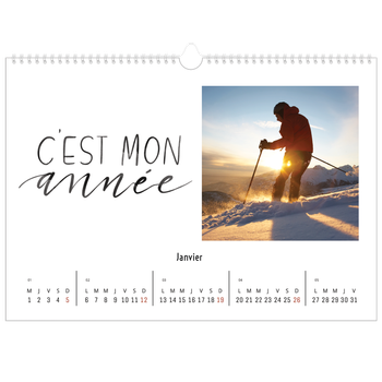 Calendrier photo A3 — Pensée positive