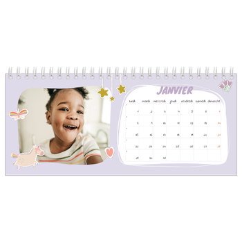 Calendrier de bureau — Licorne magique