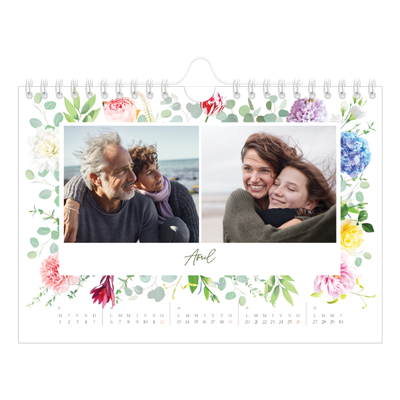 Calendrier photo A5 — Fleurs traditionelles [Avril]