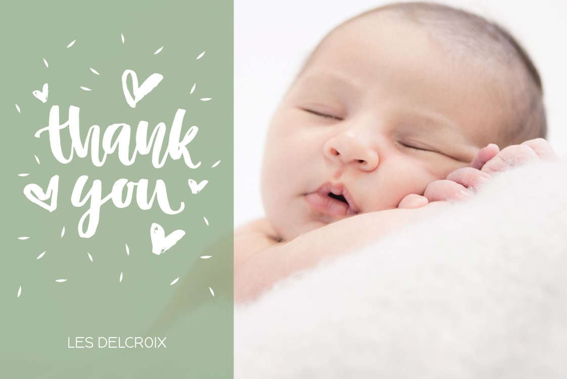 Carte de remerciement — Fête