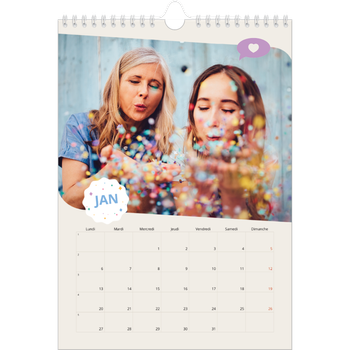 Calendrier photo A4 — Un anniversaire iconique