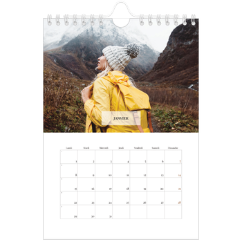 Calendrier photo A5 — Superposition discrète