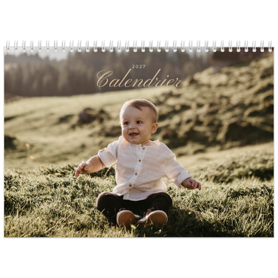 Calendrier photo A4 double (30 x 40 cm) — Diaporama [couverture]