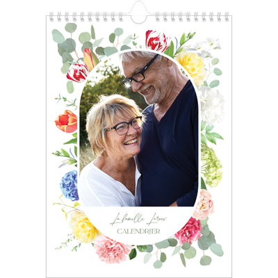 Calendrier photo A4 (20 x 30 cm) — Fleurs traditionelles [couverture]