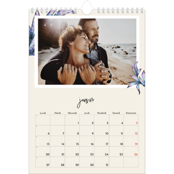 Calendrier photo A4 — Fleurs entremélées