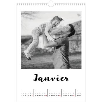 Calendrier photo A4 — Fait Main
