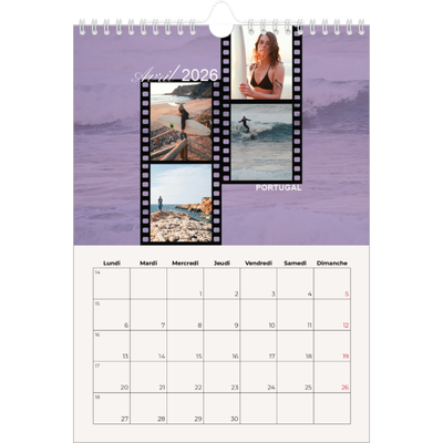 Calendrier photo A4 (20 x 30 cm) — Envie d'aventures [Avril]
