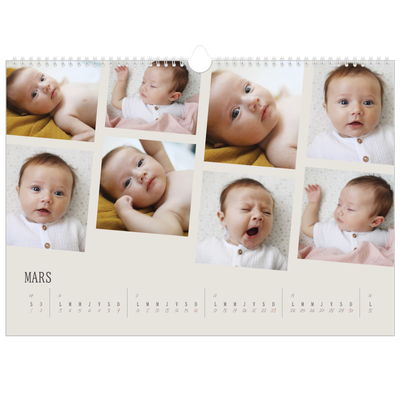 Calendrier photo A3 — Souvenirs en mouvement [Mars]