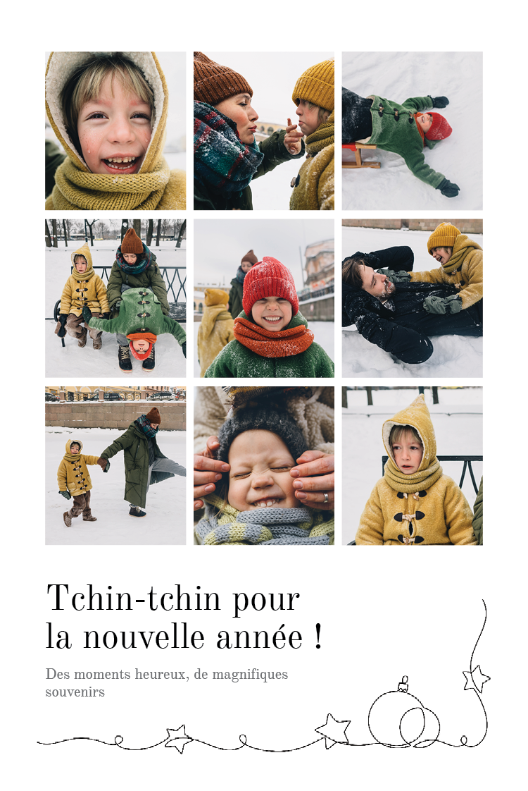 Faire-part & Cartes — Grille festive