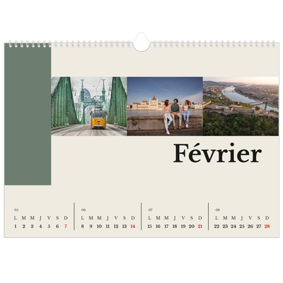 Calendrier photo A3 — Vues du monde [Février]