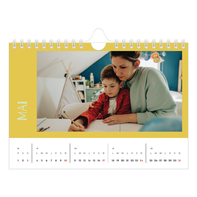 Calendrier photo A5 — Tout en couleurs [couverture]