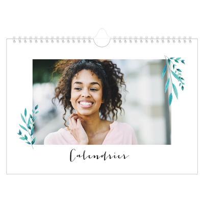 Calendrier photo A4 — Ornements aquarelle [couverture]