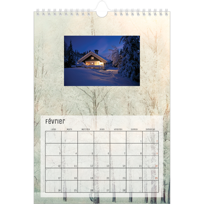 Calendrier photo A4 (20 x 30 cm) — Immersion en montagne [Février]