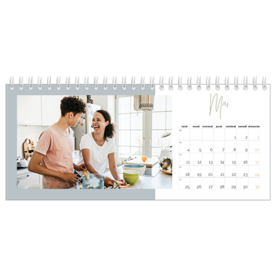 Calendrier de bureau — Palette naturelle [couverture]