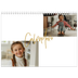 Calendrier photo A4 double (30 x 40 cm) — Calligraphie dorée [couverture]