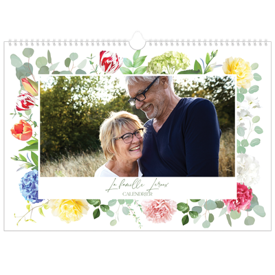 Calendrier photo A3 — Fleurs traditionelles [couverture]