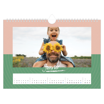 Calendrier photo A4 — Papier peint acidulé