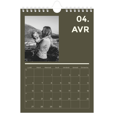 Calendrier photo A5 — Contemporain audacieux [Avril]