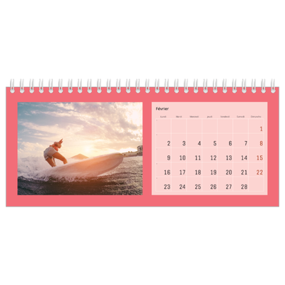 Calendrier de bureau — Un monde en couleur [Février]