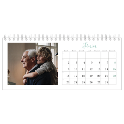 Calendrier de bureau — Bienvenu au monde [Février]