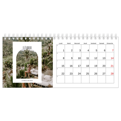 Calendrier de bureau — L'arche ouverte [Février]