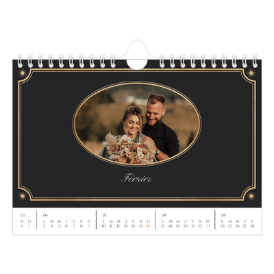 Calendrier photo A5 — Classique vintage [Février]