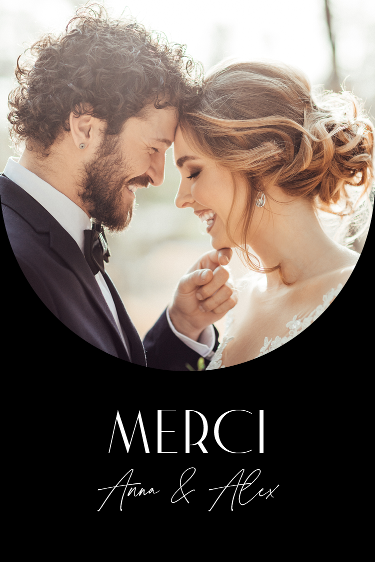 Carte de remerciement — Une histoire d'arche