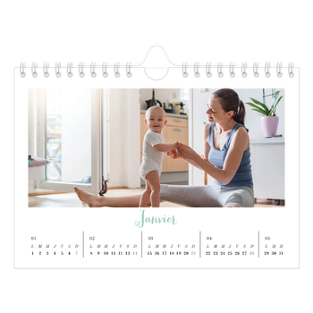 Calendrier photo A5 — Bienvenu au monde
