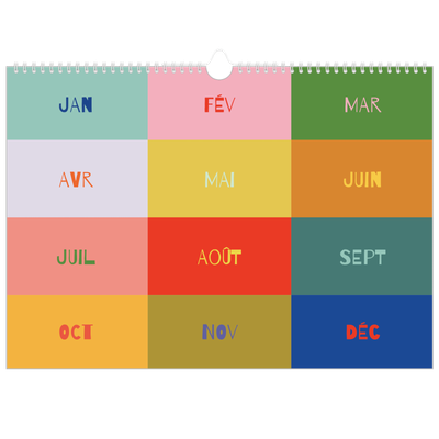 Calendrier photo A3 — Tout en couleurs [couverture]