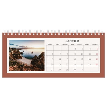 Calendrier de bureau — Couleurs classiques