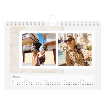 Calendrier photo A5 — Tons neutres