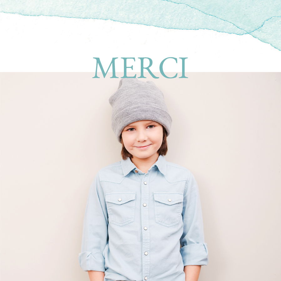 Carte de remerciement — Texture d'aquarelle