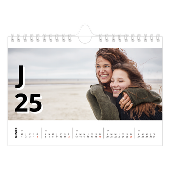 Calendrier photo A5 — Jolie lettre