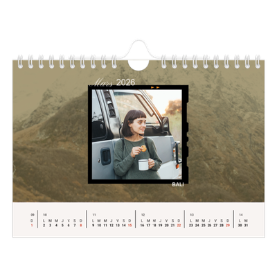 Calendrier photo A5 — Envie d'aventures [Mars]