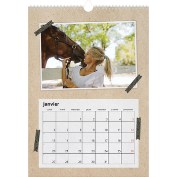 Calendrier photo A3 — Scrapbooking
