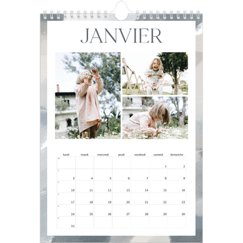 Calendrier photo A4 — Effet pinceau