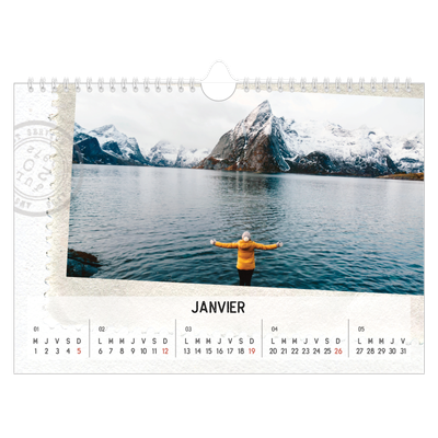 Calendrier photo A4 — Parts unknown [Janvier]