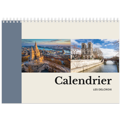 Calendrier photo A4 double (30 x 40 cm) — Vues du monde [couverture]