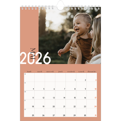 Calendrier photo A4 (20 x 30 cm) — Superposition [couverture]