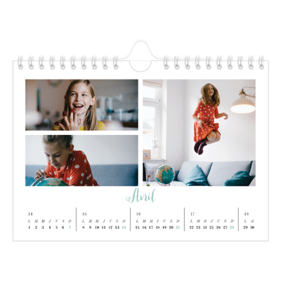 Calendrier photo A5 — Bienvenu au monde [Avril]